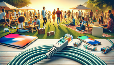 Enhancing Outdoor Event Connectivity with Mr. Tronic Outdoor Waterproof Cat 6 Ethernet Cable