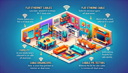 Sichere Netzwerklösungen: Richtige Handhabungstechniken für flache Ethernet-Kabel in geräumigen Häusern