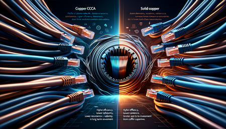 Ottimizzazione della Velocità Internet dell'Ufficio Domestico: Cavi Ethernet a Treccia in CCA vs. Rame Solido Spiegati.